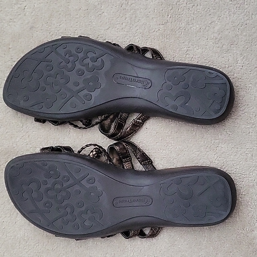 Brown Metalic Sandals - Picture 2 of 5